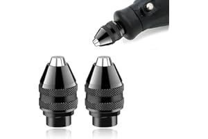 GXGM 2 Piezas 4486 Portabrocas Taladro para Dremel 1/32 1/8 Mandril para Cabezal Taladro Accesorios Herramientas Recambios Mandril Adaptador Brocas para Dremel 4000,400,3000,398,395,300,200,285,8200