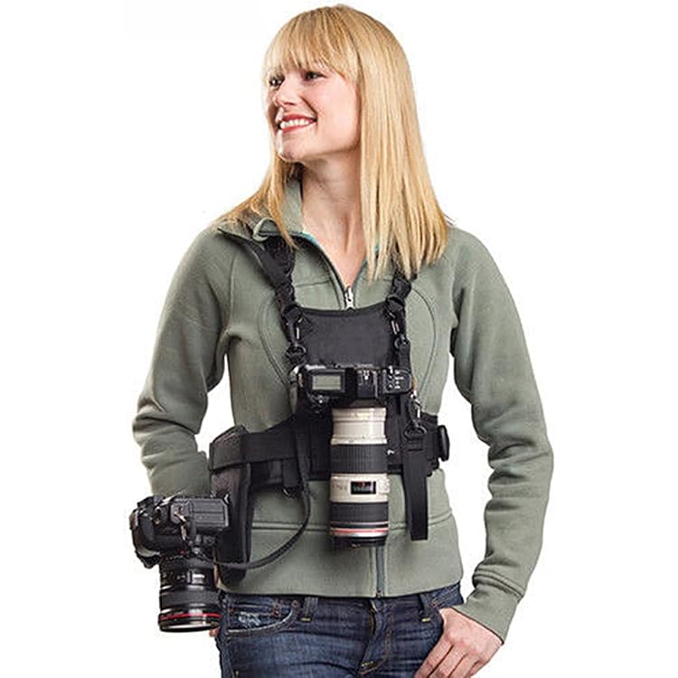 Harnais De Poitrine Double Pour Appareil Photo - Sangle Caméra Réglable Sport Mariage