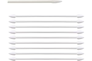 Lens-Aid Bâtonnets de Nettoyage avec Pointe (Taille S, 100 pièces) – Swabs Antistatiques pour Appareil Photo, Objectif, Smartphone, Clavier, Modélisme, Électronique