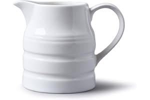 WM Bartleet & Sons 1750 T36 Carafe à baratte traditionnelle en porcelaine, 1 pinte, blanc