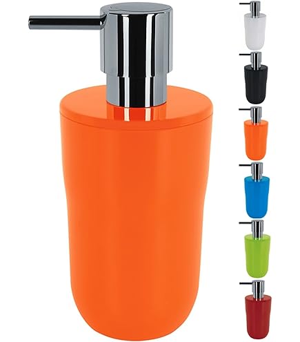 Dispenser Sapone Spring Ceramica Soft-Touch | Ricaricabile 330ml | Design Cannettato