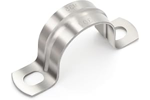 Ø 32 mm collier de fixation,FamlTol 10 Pièces collier de serrage tuyau 2 trous colliers de serrage Amélioré Pour la fixation de tuyaux robustes