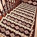 Produktbild NuoEn Treppenmatte Kleber-freien selbstklebenden Europäischen Treppe Mat solide Holz Anti-Rutsch-Profil Mat Haushalt Treppenhaus voller Teppichgeschäft 10 aus dem Batch, 27 x 80