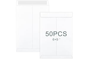 AMASSAN 50 Packs A5 / C5 Self Seal Pocket Envelopes, White Peel and Seal Envelopes, No Window Design, Letter Envelope for Office, Home, School (Size: 229 x 162 mm)