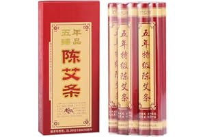 SONEW Moxa Artemisa Puro,Moxa Roll Sticks, 50 unidades de Moxa para terapia china Moxa de cinco años de edad, para Moxibus, Pure Ai ye, Wormwood para la pureza de moxibustion