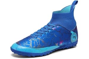 VTASQ Chaussures de football Astro Turf pour garçons et filles - Baskets de football pour intérieur et extérieur - Antidérapantes - Unisexe [9, 10, 11, 12, 13]