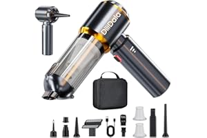 ‎DILIDALA DiliDala Handheld Vacuum Cleaner Battery, 25000 PA Car Vacuum Cleaner Battery Test Winner, One-Touch Dust Container, Handheld Vacuum Cleaner, Wireless, 3-Speed 250,000 RPM Compressed Air for Car