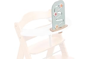 hauck Play Planting S, Fiori - Labirinto di Perline in Legno Compatibile con Vassoio da Gioco Play Tray per Seggiolone Pappa Alpha+, Beta+ e Arketa - Gioco Sensoriale dai 8 Mesi