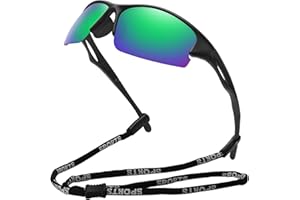 MEETSUN Sports Polarized Sunglasses for Men Women Half Frame Driving Fishing Cycling Sun Glasses 100% UV400 Protection