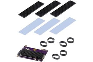 DAAIZIII M2 SSD Kühlkörper,3 Satz M.2 Wärmeleitpad,Aluminium Kühlkörper,Kühler-Set Heatsink,Halbleitergeräte Kühler,Heatsink 2280 PCIE NVME CPU-Kühlung für 2280 M.2 SSD M2 Kühlkörper ssd heatsink
