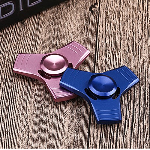 w-top Tri zappeln Hand Spinner Spielzeug Aluminium-Legierung, w-top Spinner EDC Focus Spielzeug Stress Reducer besonders High Speed perfekt für fidgeters hinzufügen/ADHD/Angst/Autismus und Stress Relief Erwachsene Kinder - 6