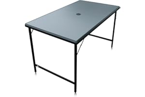 your GEAR Tivoli XL stół kempingowy, składany, 120 x 70 cm, wodoodporny stół ogrodowy, składany stół outdoorowy