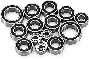INJORA RC Kit de Rodamientos de Acero Inoxidable para 1/24 Buggy Losi Micro-B 1/28 Micro-T