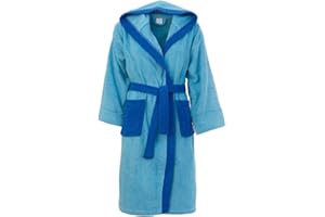 Morbidissimi Accappatoio Junior Spugna Bicolor Con Cappuccio, Cinturino e 2 Tasche, Accappatoi Ragazzi, Bambino, Bambina in Spugna Morbida 400 gr/mq 100% Y781