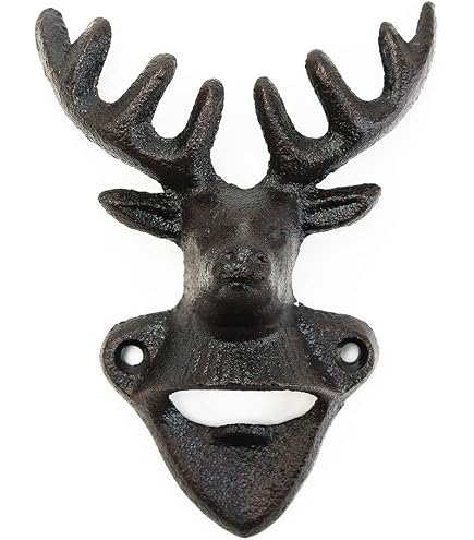 Wand-Flaschenöffner In Bärenkopf-Form – Aus Gusseisen, 9x9x6,5 Cm, Für Küche & Bar