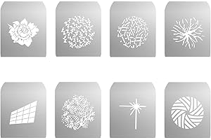 Gobo zestaw do Soonpho stop aluminium, optyczny snoot, 8 x gobos, karty graficzne, płyty metalowe z wydrążonymi wzorami do artystycznych efektów specjalnych, akcesoria do fotografii Gobo Projektor Bowens (Group J)