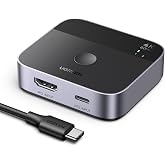 UGREEN AW503 USB-C + HDMI 2 Giriş 1 &Ccedil;ıkış Switch, 4K 60Hz, 55452