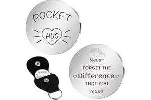 KARYLLENA Christmas Stocking Pocket Hugs Friendship Gifts Get Well Soon Gifts Thinking of You Gifts Cheer up Gifts for Women School Gift Son Gift Girl Gift Miss You Gifts Positive Gifts Proud of You Gifts