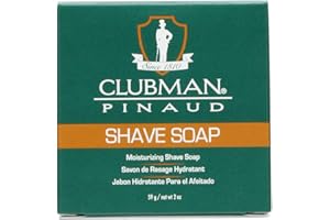 CLUBMAN Jabón de Afeitado - Prepara la Barba para Un Afeitado Perfecto, 59 Gramo