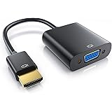 BHW Full HD HDMI auf VGA Adapter 1080P Stecker, Audio HDTV Übertragung Line Out Konverterkabel für Computer, Monitor,HDTV, Xb
