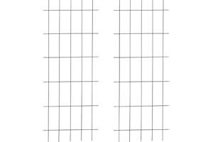 Relaxdays Rankgitter 2er Set, Garten, HB 150x60 cm, Rankhilfe Kletterpflanzen, freistehend, zum Stecken, Metall, schwarz