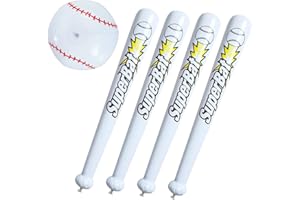 XiXiRan Strandball Baseball Set, Aufblasbare Baseballschläger, Aufblasbare Baseball-Wasserbälle, Beach Ball Baseballschläger, Strandball Aufblasbar Groß, Aufblasbarer Baseball mit Fledermaus Baseball