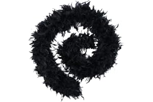 keland 2 Mètres Boa de plumes Accessoire de déguisement charleston pour la fête