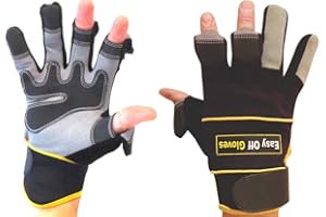 Specialist (Fold-Back Finger Tips) Magnet Gloves by Easy Off Gloves - As seen in The Daily Mirror, The Sun & as worn by Iwan Thomas MBE - Ideal for Shooting, Fishing, Gardening, Photography, DIY & Work Wear