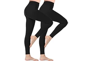 Looks Divine Gift Women’s Leggings 2 Pack High Waisted Tummy Control Leggings for Women UK