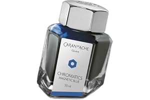 Caran d'Ache 8011-149 - Tinta estilográfica, 50 ml, color azul magnético
