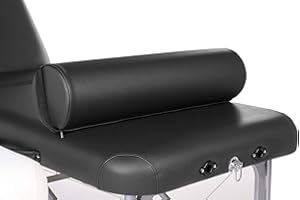 PORTA LITE INNOVATION IN THERAPY Skin-Touch® Luxurious PU Upholstery Premium Quality Massage Table Bolster Support Cushions - Carry Handle + Selection of Colours/Sizes-Wedge, Knee, Neck, Shoulder, Full/Half Round (Full Round, Black)