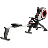 SportPlus Rowing Machine, Suitable for Homes, Quiet and Fluent Training and Smart Screen, Black