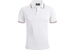 SwissWell Męska koszulka polo z krótkim rękawem, oddychająca, do golfa, tenisa, sportu, polo, na lato, czas wolny