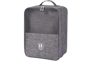 STONE BANKS Portascarpe da viaggio, borse porta scarpe da viaggio, può essere combinato con una valigia, borse impermeabili portatili con cerniera