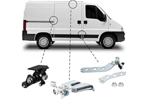 JINSENTGG Rouleaux Porte Latérale Droite Rechange pour Fiat Ducato/Peugeot Boxer 2006–2024, Jeu de Roues Porte Latérale compatible avec Citroen Jumper 2006-2024 – Guide de Rouleau de Porte Coulissante