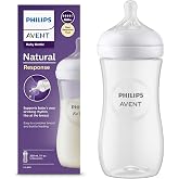 Philips Avent Biber&oacute;n Natural Response: biber&oacute;n de 330 ml sin BPA para beb&eacute;s a partir de 3 meses (modelo SCY906/01)