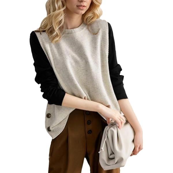 Gilet Da Donna Vintage Ricamo Floreale Stampa Tasca Gilet Top Girocollo Allentat - Foto 8