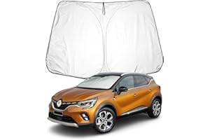 BIXUAN Captur 2 Protection Solaire Compatible avec Renault Captur 1 2013-2019 Captur 2 Gen 2020 2021 2022 2023 2024 2025 Pare-Brise pour Captur 1 Avant de Voiture Protection Solaire Bloquée UV
