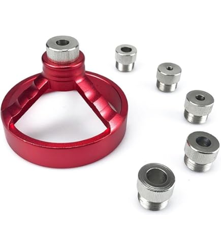 Guida Per Fori Per Trapano - Maschera Con 6 Fori Da 3-13mm Per Forature Dritte E Ad Angolo Retto - Foto 4