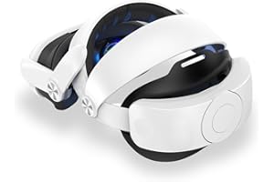PNGOS Elite Strap Compatibile con Quest 3, accessori VR per Quest 3, design di retrazione a un pulsante, maggiore comfort e immersioni di gioco, migliore supporto ed equilibrio in VR