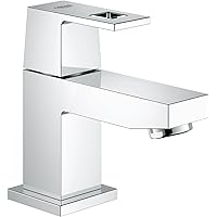 GROHE Eurocube | Badarmatur - Waschtischarmatur | EcoJoy WASSERSPARFUNKTION, glatter Körper | chrom | 23137000