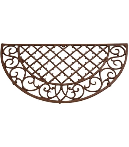 Tapis De Porte Esschert Fallen Fruits - Fonte 34x58cm - Anti-Dérapant Pour Extérieur