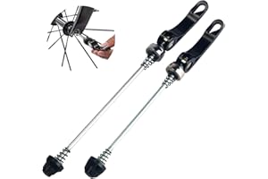 PERSENTU 1 Pair Quick Release Skewer Front and Rear Wheel Hub Quick Release Skewer Set Ultralight Clip Bolt Lever Axle Set for Road Mountain Bicycle