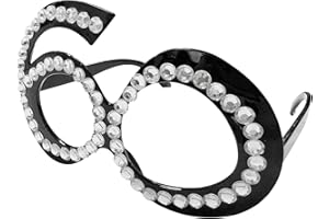 DHSBGWSX 1 paio di occhiali di compleanno per adulti, accessori di compleanno, occhiali da 60° compleanno, occhiali unici, occhiali alla moda, unisex