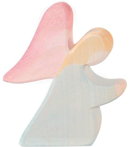 Ostheimer Engelchen Aus Holz, 8 Cm, Rosa – Nachhaltige Kinderspielfigur
