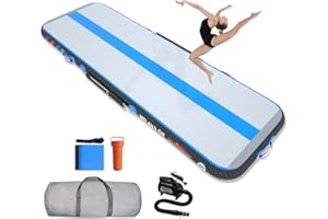 WelandFun Air Tumbling Track 3/4/5/6M Tapis Gonflable de Gymnastique Tapis de culbuteur Tapis de Gymnastique Gonflable pour l'exercice
