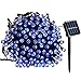 Produktbild Lamker 200 LED Solar Lichterkette Außen 22 M Außenlichterkette Wasserdicht mit Lichtsensor Beleuchtung Dekoration für Weihnachten Party Haus Hochzeit Garten Feier Fest Blau