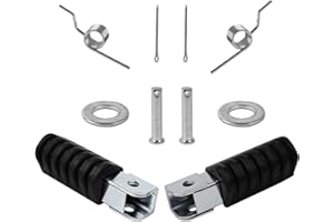 ‎WAI DANIE Wai Danie Motorrad Fußrasten Pedale Fußstützen Kompatibel mit Yamaha PW50 PW80 für Honda XR/CRF 50/70 Pit Bikes 50cc 70cc 110cc 125cc Für Kawasaki KLX 110 Dirt Pit Bike Motorrad ATV Quad