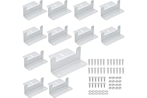 IMESHBEAN Solarpanel Halterung Dachhalterungen, 12 Stück Solarmodul Halterung Aluminium Z-Halter mit Muttern und Schrauben, Solar Befestigung Flachdach für Dachmontage, Wohnmobil, Boot, Wand,Silber