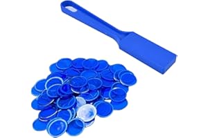 Yotlein Kit de Bingo Magnétique, Bâtons De Bingo Magnétiques,1 Bâton Magnétique + 100 Jetons Loto,Jetons Magnétiques avec Stick,Jeu Éducatif pour Enfants et Accessoire Pratique de Stockage